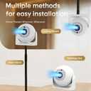 Built-in APPS & Auto Focus & 180 RotationMini Projector with WiFi and Bluetooth, Portable Smart Ceiling Projector, Home Theater Outdoor Movie Bedroom Use, Compatible with Smartphone
