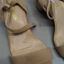 DREAM PAIRS Women's Low Heels Block Open Toe Ankle Strap Classic Short Chunky Sandals with Buckle for Daily Work Wedding Party, 8.5