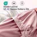 Kaome 100% Mulberry Silk Bonnet for Sleeping Women, 22 Momme Double Layer Silk Hair Wrap, Non-Slip Sleep Cap with Adjustable