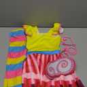 Akokvlar Fancy Fairy Costume for Girls Halloween Dress with Butterfly Wings Leggings (3T, Yellow)