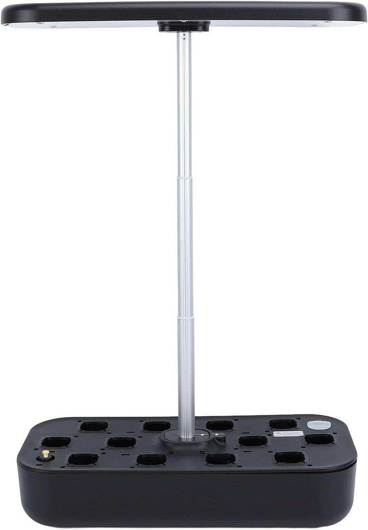 Hydroponics Indoor Garden Planting System with Intelligent Watering & LED Grow Light for Home Plant Cultivation (US Plug)
