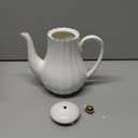 Agyiuns Tea Pot, Porcelain Teapot 37oztea pots for tea partyTea Infuser Pots for Blooming loose Leaf Tea(White)