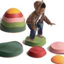 makarci Balance stepping stones for kids, non-slip toddlers sensory toys outdoor or indoor play, promoting motor skills and confidence, Obstacle Course Coordination Toys for children age 3 4 5 6 7+
