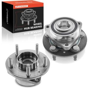 A-Premium 2 x Front Wheel Bearing and Hub Assembly with 5-Lug Compatible with Chevy Cruze 2014-2015, Volt 2011-2015, Orlando 2012-2014, Buick Verano 2012-2017, Cascada 2016-2017