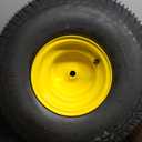 20x8.00-8 Tubeless Rear Tires, 3.5" Offset Hub, 3/4" Borehole with 3/16" Keyway, 4-Ply, Replacement for Riding Lawn Mowers, 2-Pack,yellow