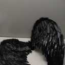 NOVELTY GIANT WWW.NOVELTYGIANT.COM Adult Angel Heaven Fairy Godmother Feather Wings Black