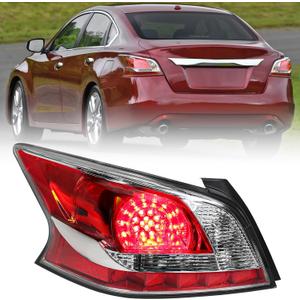 Huray Left LED Tail Light Fit for Nissan Altima 2013 2014 2015 LH Taillight Tail lamp Rear Brake Lamp Assembly Replacement Accessory Replacement for NI2800196 (Driver Side)