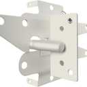 Heavy Duty Gate Latch, Post Mount Automatic Self-Closing Door Latch,for Wooden/Vinyl Fence, Pool,Garden Outdoor, W/Mounting Screws (White)