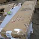 Roundhill Furniture Giyano 4 Panel Screen Room Divider, Gold