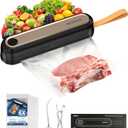 CIARRA Handheld Vacuum Sealer  Portable Food Preservation Machine with 3 Modes, Compact Automatic Sealing System for Dry & Wet Foods (Vacuum Sealer + 5 Pcs Vacuum Seal Bags)