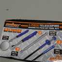 HORUSDY 4PCS Telescoping Magnetic Pick Up Tool Kit, Magnetic Sweepers Set with 360 Inspection Mirror, 2 Telescoping Magnetic Pickup Tools (525.6/6.929.5 in) & 24 in Flexible Claw Grabber