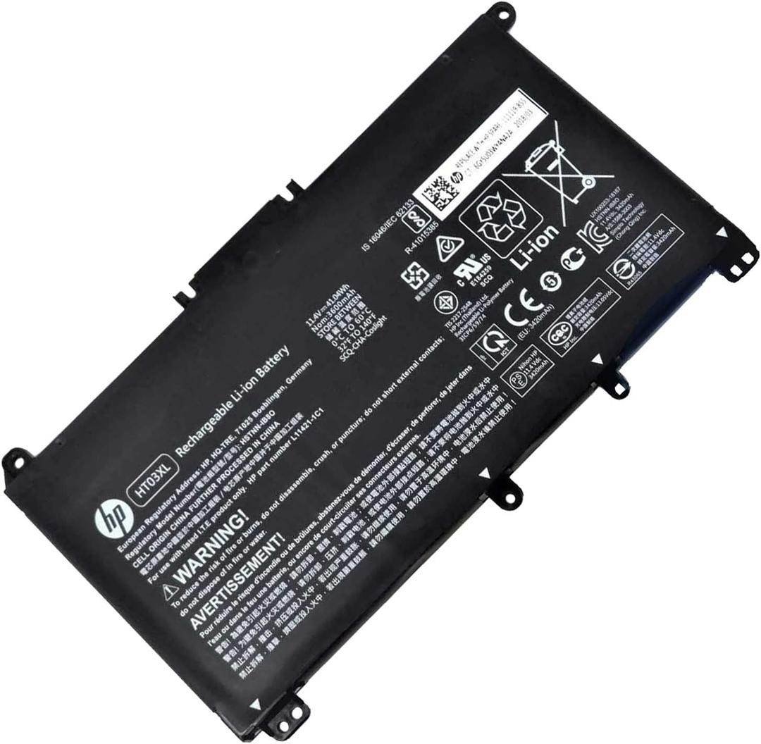 HP HT03XL HSTNN-IB8O HSTNN-UB7J Laptop Battery Replacement for HP Pavilion 14-CE 15-CS 15-DA 250 255 430S G7 Series HTO3XL HSTNN-LB8L HSTNN-IB8OL HSTNN-DB8SL HSTNN-DB8R HSTNN-LB8M 41.9Wh 3Cells