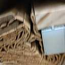 LazBlinds No Drill Cordless Bamboo Roman Shades, 28" W × 64" H, Brown