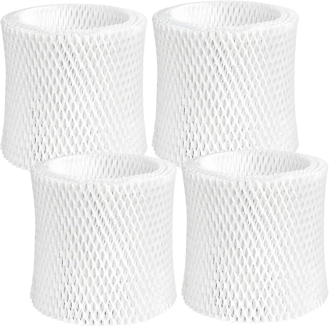 Humidifier Wicking Replacement Filter Compatible with Canopy Bedside and Nursery Humidifier, Wood Pulp & Paper Filter, 4 Pack (White)