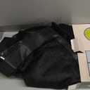 Magnetic Screen Door -Fit for Door Size:32x80 Inch, Hands Free Mesh Partition, Heavy Duty Screen Door Mesh Curtain Keeps Bugs Out, Frame Hook & Loop, Pet and Kid Friendly, Itself Size 34x82 (Polyester-Black)