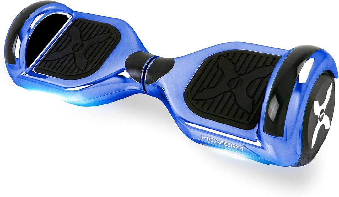 Hover-1 Matrix Electric Self-Balancing Hoverboard with 6.5 LED Tires, Color-Changing Fender Lights, Dual 150W Motors, 7 mph Max Speed, and 3 Miles Max Range (Blue)
