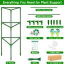 6 Pack Tomato Cages for Garden, Tomato Cage Trellis, Garden Cage Heavy Duty, 
Color	6 Pack
Material	Plastic
Brand	Tetutor
Product Dimensions	13"W x 41.3"H
Item Weight	2.95 kg