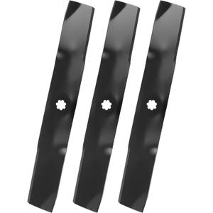 GX21380 Medium Lift Blades for 54" Mower Deck, Compaitble with John Dee-re D170 E180 G110 S180 190C LA150 LA175 Craftsman Lawn Mower, Replace GY20679, GY20684, GY20686, 3 Pack