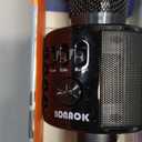 BONAOK Wireless Bluetooth Karaoke Microphone,3-in-1 Portable Handheld Karaoke Mic Speaker Machine Home Party Birthday for All Smartphones Q37 (Black)