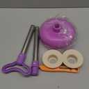 DOITOOL Toilet Plunger Toilet Bowl Cup Rubber Toilet Plunger with Long Handle Bathroom Toilet Bowl Plunger Cleaning Accessory - 5.9 x 5.9 x 22.8 inchPurple