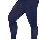 DUCMODA Plus Size Tights for Women, Ultra Soft Solid Color Semi-Opaque Pantyhose, Nylon High Waist Stockings 1X 2X 3X 4X (Black, XXL)