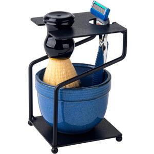 Shaving Brush And Bowl Straight Razor Shaving Kit Shaving Bowl And Brush Set Shaving Brush Kit Shaving Cream Bowl Shaving Mug And Brush Set For Men Contain Cup,Brush,Razor Stand,Soap