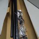 1 Inch Blackout Curtain Rods for Windows Patio, Adjustable Room Divider Curtain Rod Wall Mount & Ceiling Mount for Indoor & Outdoor, Black, 168" to 240"