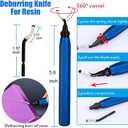 Resin Polishing Tools Kit,Electric Resin Drill Kit,Rotary Pen & Deburring Tool 3D Printing for Keychain Making,Jewelry Art,Resin Duberring, Drilling,Polishing,Engraving,DIY