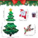 Christmas Fridge Magnets Stickers Christmas Refrigerator Magnetic Stickers Santa Claus Xmas Tree Fridge Decor