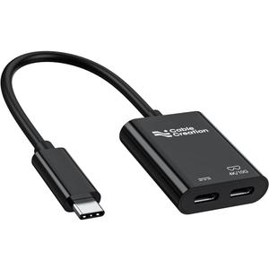 CableCreation USB C to AR Glasses and Charging Adapter,Charge and Play,4K@60Hz/1080P@120Hz,100W Fast Charging Compatible with Steam Deck/ROG Ally/Phone15/16/Viture/Rokid/Xreal AR Glasses