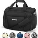 Underseat Carry On Luggage Lightweight Travel Tote Weekender Bag Overnight Duffle Bag for Travel, Travel Essentials Personal Item Travel Bag for Women and Men,Black-16Inch