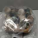 21Pcs Velvet Christmas Ball Ornaments 3.15" Shatterproof Christmas Tree Decorations Set with Paper Ornaments Hanging Xmas Decorations for Office Holiday Home Decor(Dark Green, Champagne, Kaki)