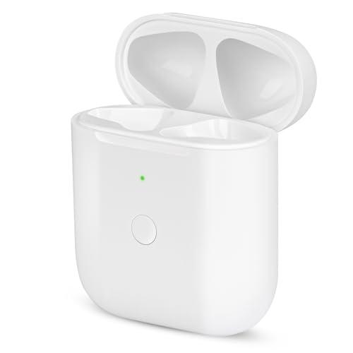 Replacement AirPod Charging Case Compatible with AirPods 1st 2nd Generation Wireless Charging case 550mAh Bluetooth Pairing Sync Button (No Earbuds)