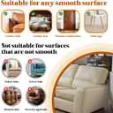 Cat Scratch Furniture Protector - Design for Leather Couch, 157"x11.8" Clear Couch Protector from Cat Claws, Thickened Anti-Scratch Adhesive Roll, Cuttable & Residue-Free, No Pins