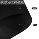 Zinkooat Leather Table Pad,1.8mm Thick,40x66 Inch,Dining Table Pad,Table Pads for Dining Room Table Rectangular,Table Protector for Dining Room Table,Table Top Protector(Black+Black,40x66)