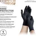 Copper Fit Guardwell Gloves Full Finger Hand Protection (Small-Medium)
