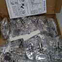 2 Pack Soft Close Cabinet Door Hinges for 1/2" Partial Overlay Cupboard, 100 Degree Opening Angel, Stainless Concealed Kitchen Cabinet Hinges with Mounting Screws and Manual