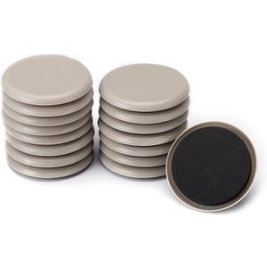 CO-Z Furniture Sliders - 16 Pack, 3 1/2" Reusable Furniture Sliders for Carpet, Heavy-Duty Furniture Gliders Movers for Hardwood Floors, Plastic Moving Pads for Heavy Furniture, Floor Protectors