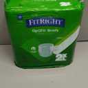 FitRight Extra+ Adult Diapers, Disposable Incontinence Briefs, Leak-Proof Diaper, Absorbent Briefs for Men and Women, Maximum Protection, 2XL, 60  70 in, 20 Briefs per Bag