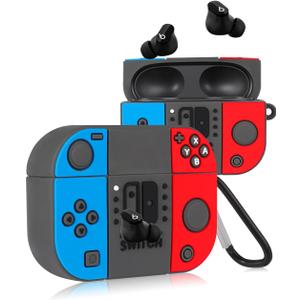 Jowhep Case for Beats Studio Buds Fashion 3D Design Stylish Silicone Cover Trendy Kawaii Funny Cool Fun Unique Wireless Powerbeats Cases for Beats Earbuds Headphones for Girls Boys Teen Switch