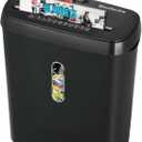 Home Office Paper Shredder - Woolsche 10-Sheet Strip Cut with 3.17-Gallon Basket - P-2 Security Level - CD & Credit Card Shredder - Durable & Fast - Jam Proof System - ETL Certified