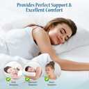 OLIXIS Memory Foam Pillows for Sleeping,2 Pack Queen Size Bed Pillows for Adults,with Removable Washable Cover,Breathable Mesh, Gel Cooling Technology, Firm Support for Back and Side Sleepers,White