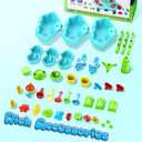 Kids Flower Water Sand Table for Toddlers - 2-Tier Outdoor Water Sand Play Table Toys for Boys Girls, Summer Splash Activity Sensory Table Party Birthday Gift for Kids 3-5 6-12