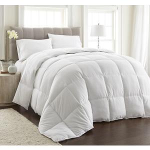 Chezmoi Collection White Oversized King Comforter Duvet Insert - All Season, Heavyweight Quilted for Winter Warm Fluffy Bed With Corner Tabs (Oversized King (116" x 98"))