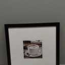 Yaetm 12x12 Square Picture Frame Matted to 5x5, Double Floating Ivory Mat, Black Photo Frame with Polished Tempered Glass for Wall Gallery, Home and Office, Wall Mounting, Single, Black