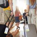 SWATOM Cruise Luggage Tags for Suitcases 4 Sets Carnival, NCL, Princess & MSC Waterproof Clear Luggage Bag Tag Holders for 2025 & 2026 Cruise Ships Essentials