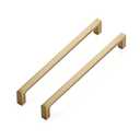 Ravinte 28 Pack Solid 7-1/2 Inch Square Cabinet Handles - Champagne Bronze Pulls for Drawers and Kitchen Cabinets - Hardware Handles