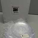 Rubtlamp 60Pcs Plastic Plates, Clear Disposable Plates, Hammered Heavy Duty Plastic Platos, Fancy Disposable Platos Include 30 Clear Dinner Plate, 30 Salad Plate For Bridal Spring