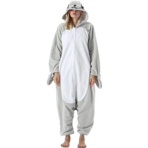 SimZoo Adult Animal Onesie Pajamas, Men and Women's Animal Cosplay Costume Sleepwear, One-Piece Unisex Homewear, XL