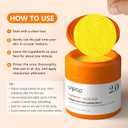 Turmeric pads and kojic acid cleansing for face pads dark spots, kojic acid and turmeric cleansing scrub pads for face and body (60 Count (Pack of 1))